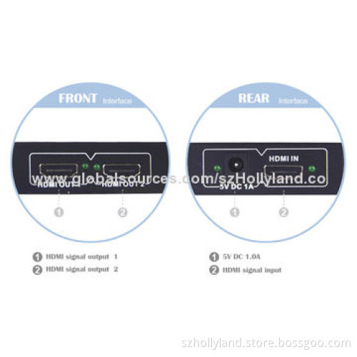 HDMI Splitter, HDMI 1.3 1x2_1080P
